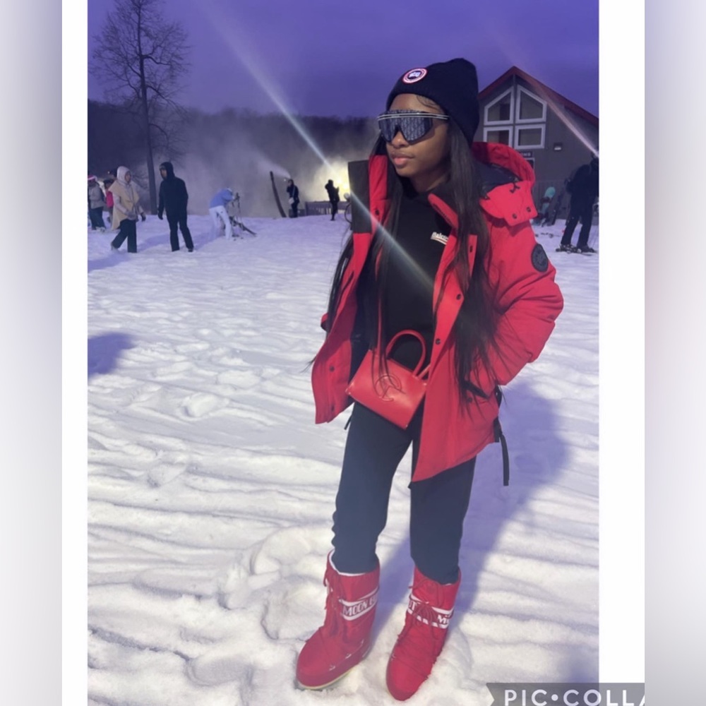 red canada goose jacket